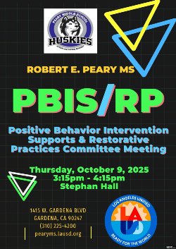 Join us to improve student behavior, create a positive school culture, and support academic and social-emotional success for all students. 